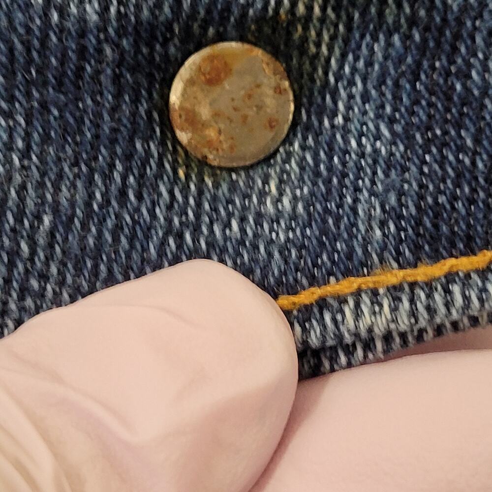 Vintage LEVIS 547 Jeans 34x25 Faded Whiskered Blue-Tab - Picture 6 of 16